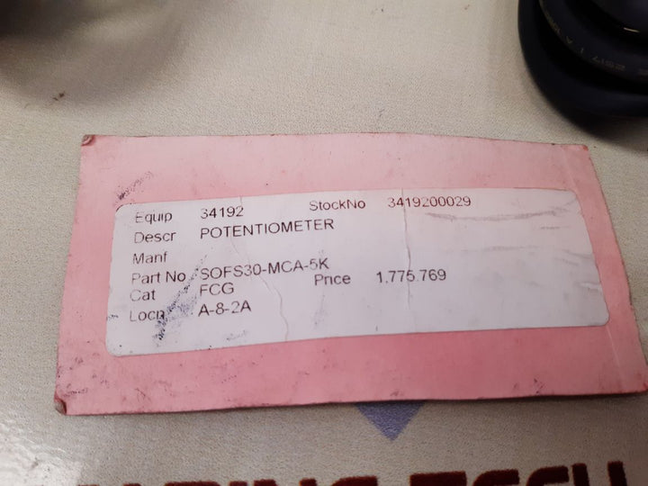 Caldaro sofs30-mca potentiometer New