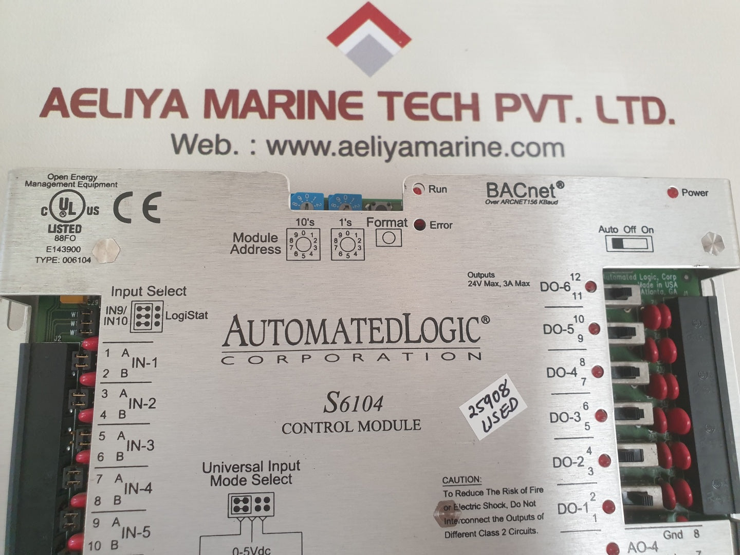 Automated logic s6104 bacnet control module 006104