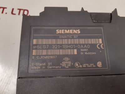 Siemens simatic s7 6es7 321-1bh01-0aa0 digital input module