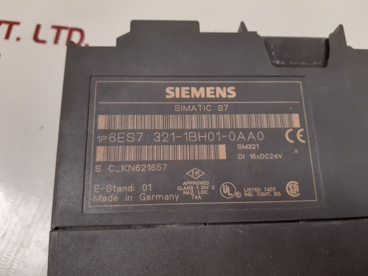 Siemens simatic s7 6es7 321-1bh01-0aa0 digital input module