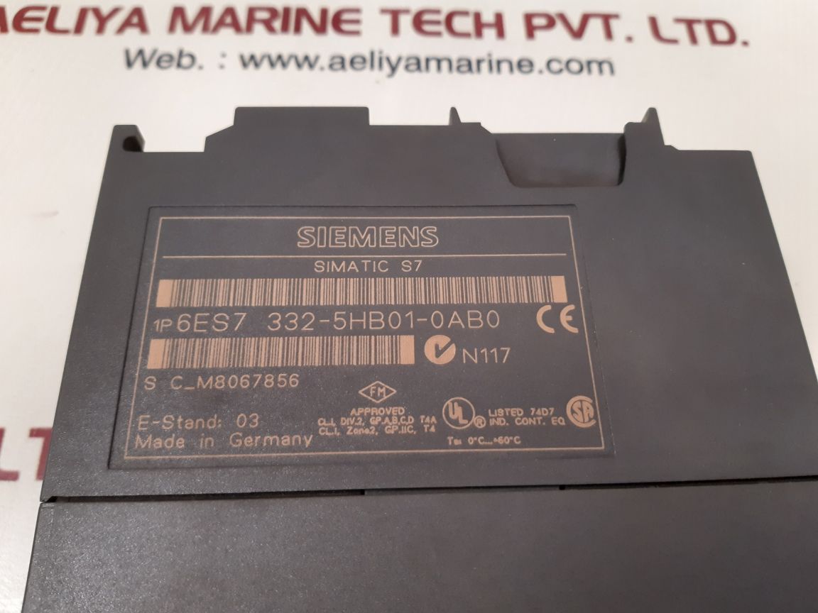 Siemens 6es7 332-5hb01-0ab0 simatic s7 analog output module