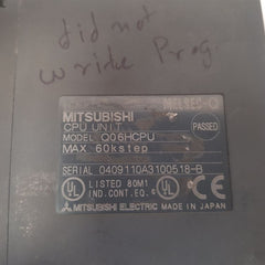 Mitsubishi electric melsec-q q06hcpu cpu unit