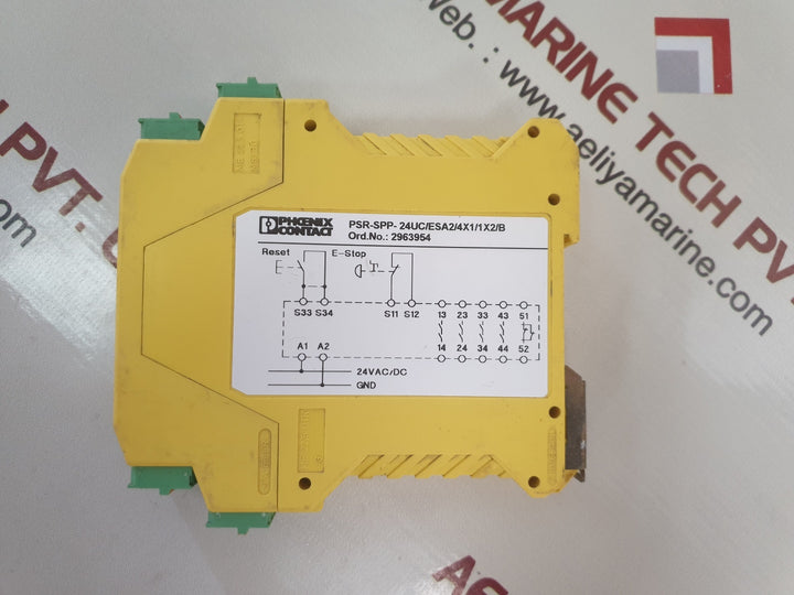 Phoenix contact psr-spp-24uc/esa2/4x1/1x2/b safety relays
