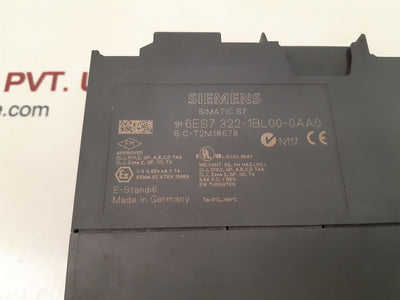 Siemens 6es7 322-1bl00-0aa0 simatic s7 output module