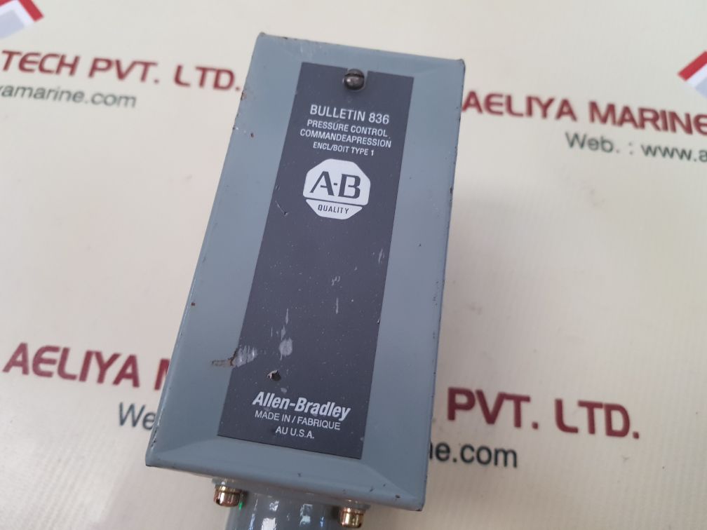 Allen-bradley bulletin 836 pressure control switch