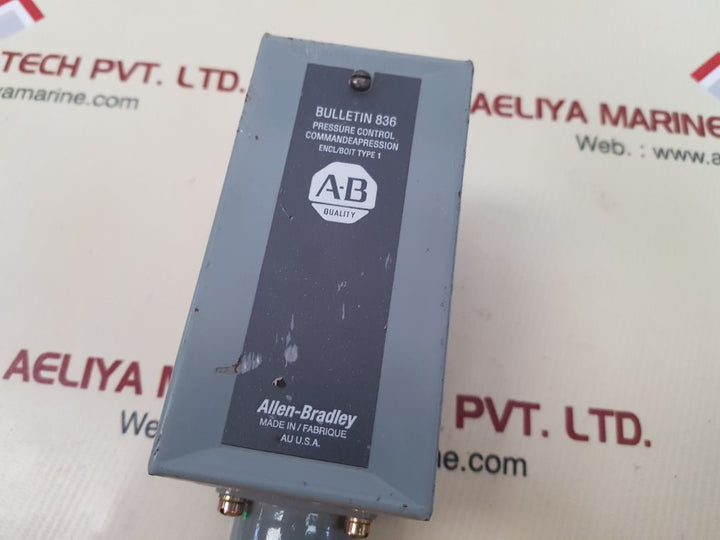 Allen-bradley bulletin 836 pressure control switch