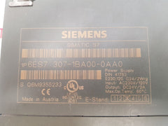 Siemens simatic s7 6es7 307-1ba00-0aa0 power supply