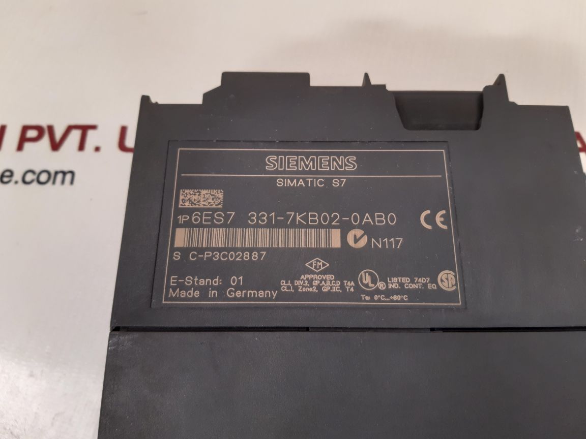 Siemens 6es7 331-7kb02-0ab0 simatic s7 input module