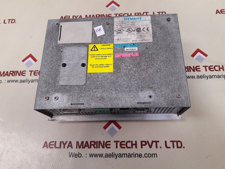 Siemens simatic tp27 6av3627-1nk00-2ax0 mono touch screen panel