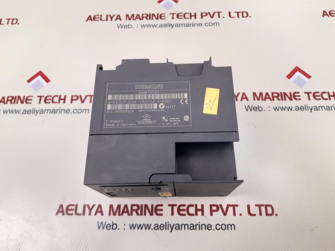 Siemens simatic s7-300 6es7 314-1ae04-0ab0 module 60°c