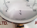 Brannan 150mm dial bottom entry thermometer 0 to 120°c