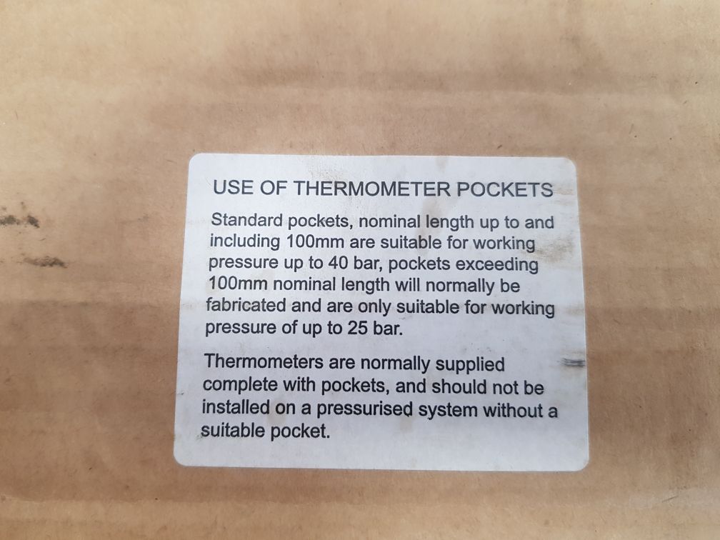 Brannan 150mm dial bottom entry thermometer 0 to 120°c