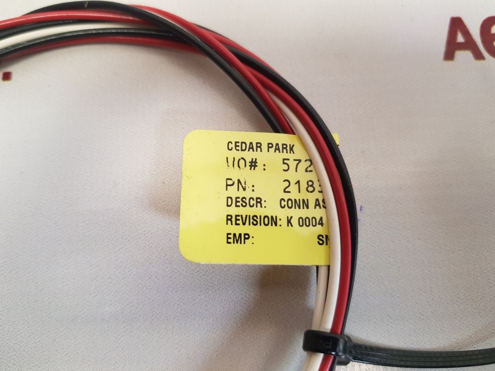 218384-00903 conn assy signal 3pin/3ckt, 3ft