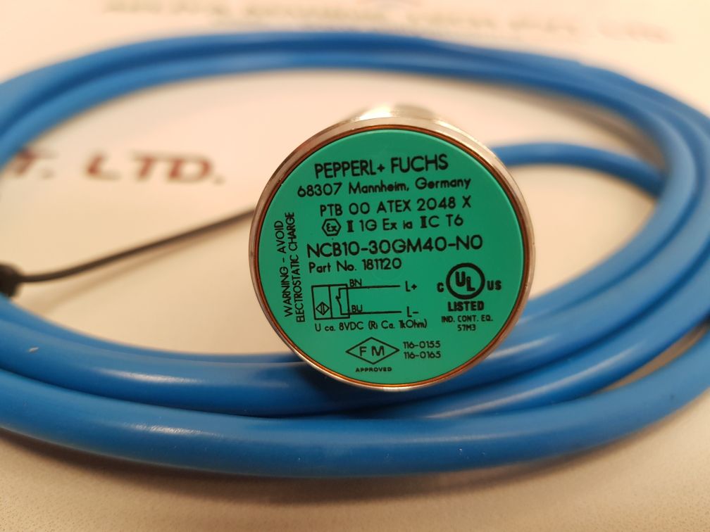 Pepperl+fuchs ncb10-30gm40-n0 proximity inductive sensor 181120