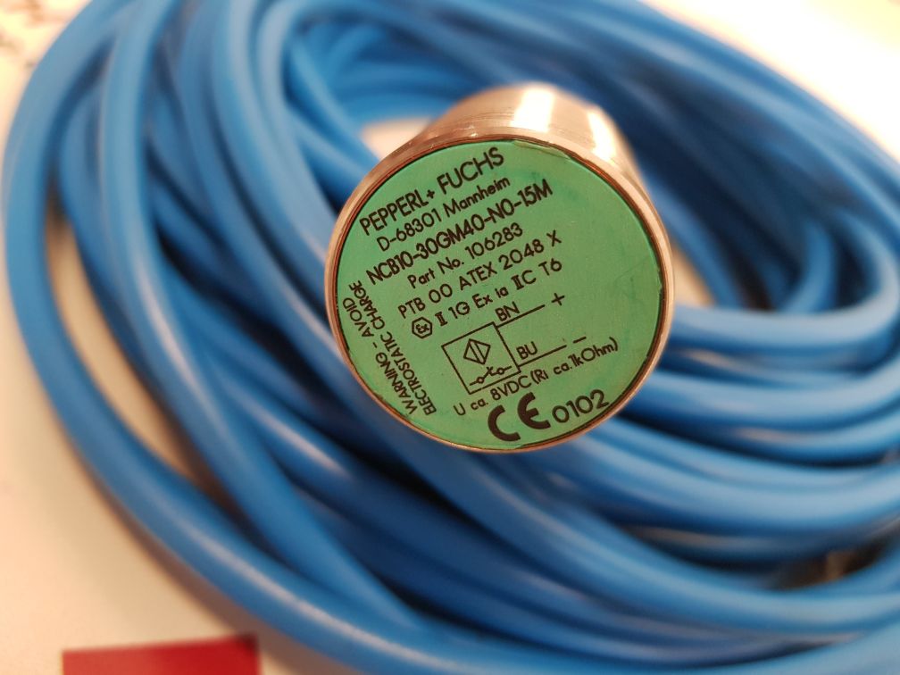 Pepperl+fuchs ncb10-30gm40-n0-15m inductive proximity sensor 106283