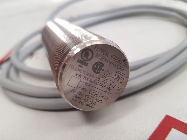 Pepperl+fuchs 973ex4wi-a10t inductive proximity sensor 20-250 volts ac/dc