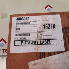 Autoclave monel k500 tube monel 400 socket pressure gauge 0-30000 psi