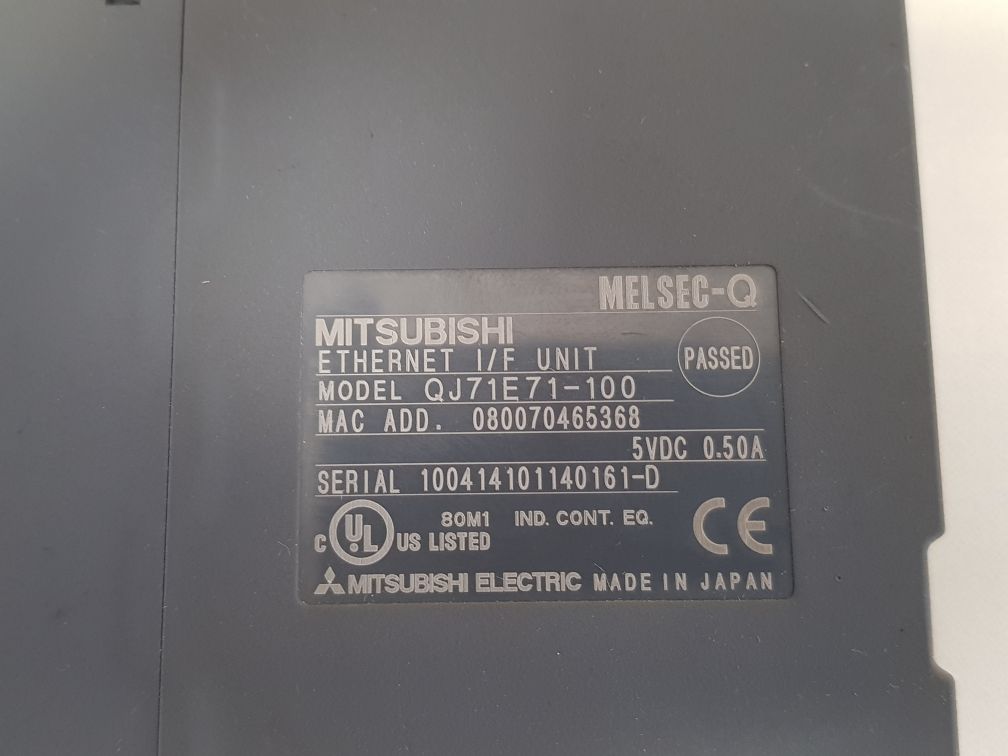 Mitsubishi melsec-q qj71e71-100 ethernet i/f unit