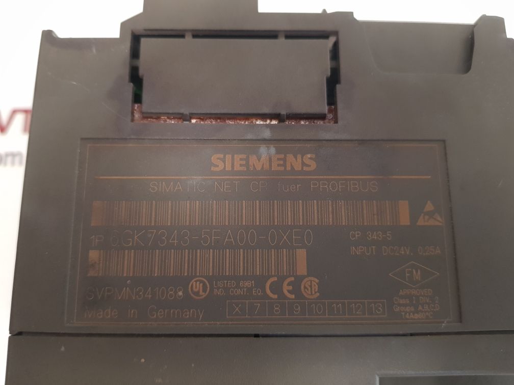 Siemens cp 343-5 6gk7343-5fa00-0xe0 simatic net cr fuer profibus