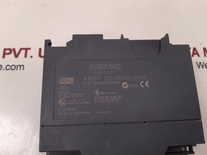 Siemens 6es7 153-2ba00-0xb0 simatic s7 interface module