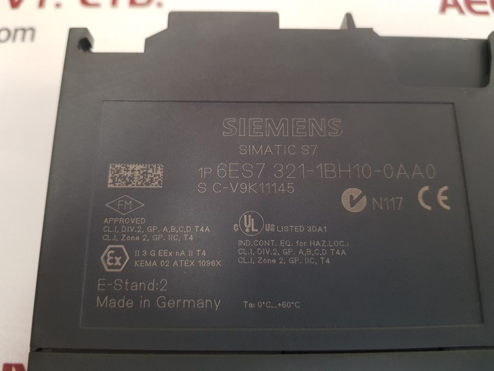 Siemens 6es7 321-1bh10-0aa0 simatic s7 input module