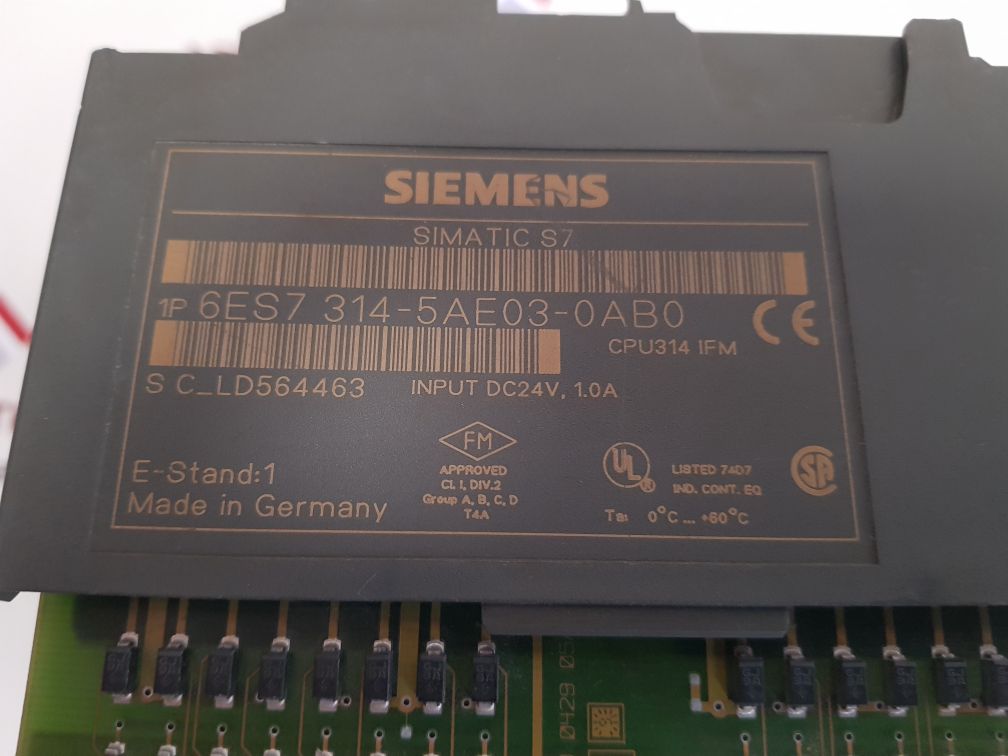Siemens 6es7 314-5ae03-0ab0 simatic s7 cpu314 ifm