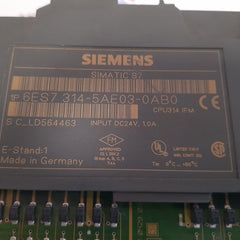 Siemens 6es7 314-5ae03-0ab0 simatic s7 cpu314 ifm