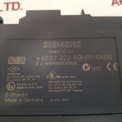 Siemens simatic s7 6es7 322-8bh01-0ab0