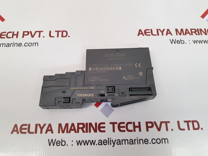 Siemens 6es7 132-4hb00-0ab0 output module with 6es7 193-4ca20-0aa0