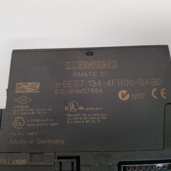 Siemens 6es7 134-4fb00-0ab0 module with 6es7 193-4cb30-0aa0 Used
