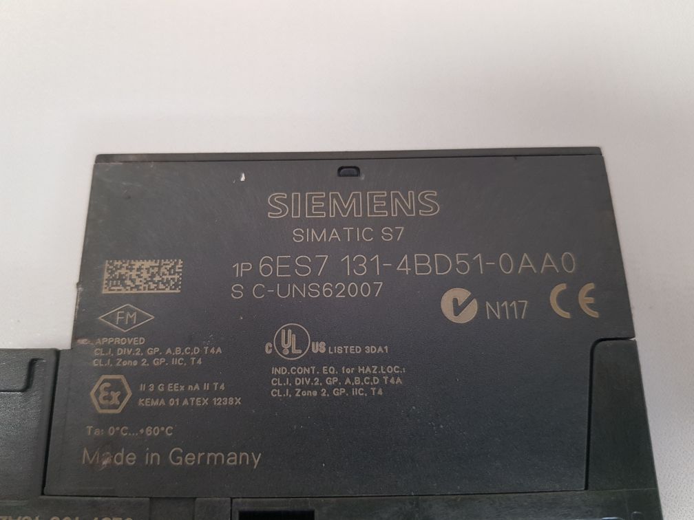 Siemens 6es7 131-4bd51-0aa0 input module 6es7 193-4ca20-0aa0