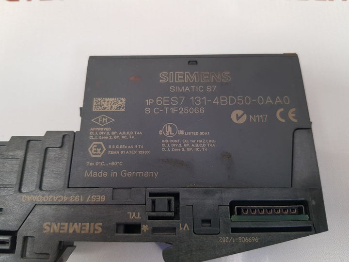 Siemens simatic s7 6es7 131-4bd50-0aa0/6es7 193-4ca20-0aa0 power module