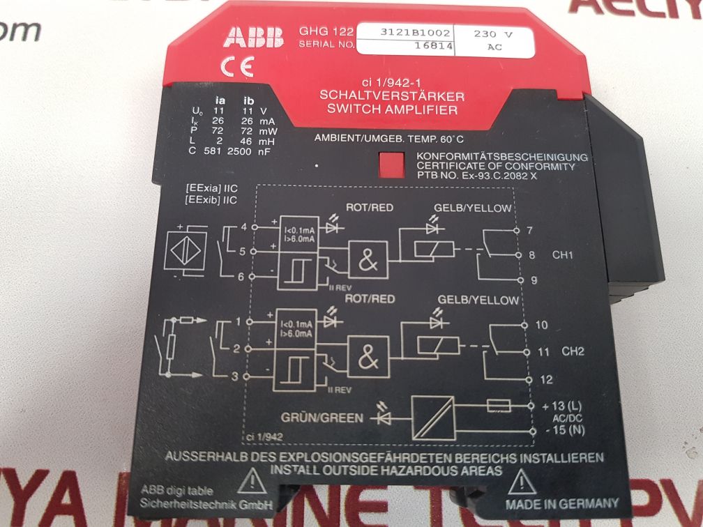 Abb ghg 122 3121b1002 switch amplifier