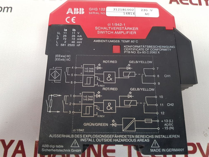 Abb ghg 122 3121b1002 switch amplifier