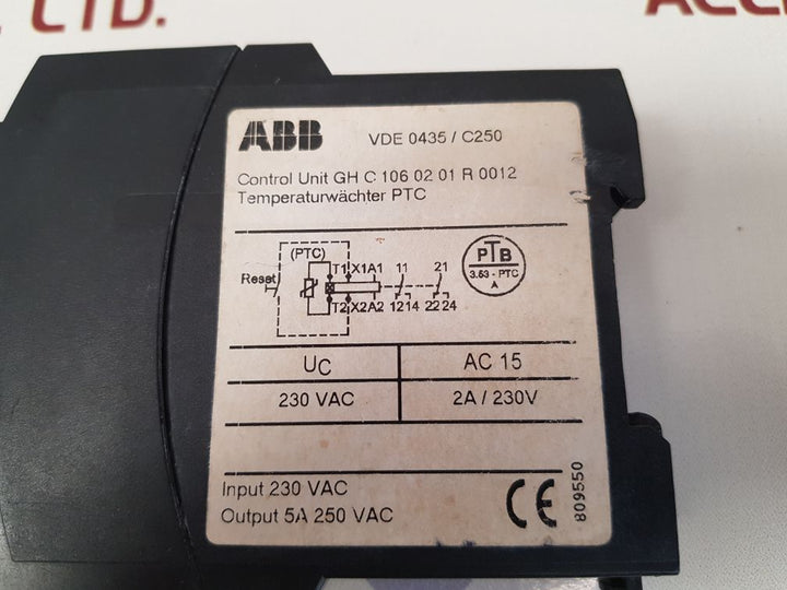 Abb c 106.02 thermistor control unit
