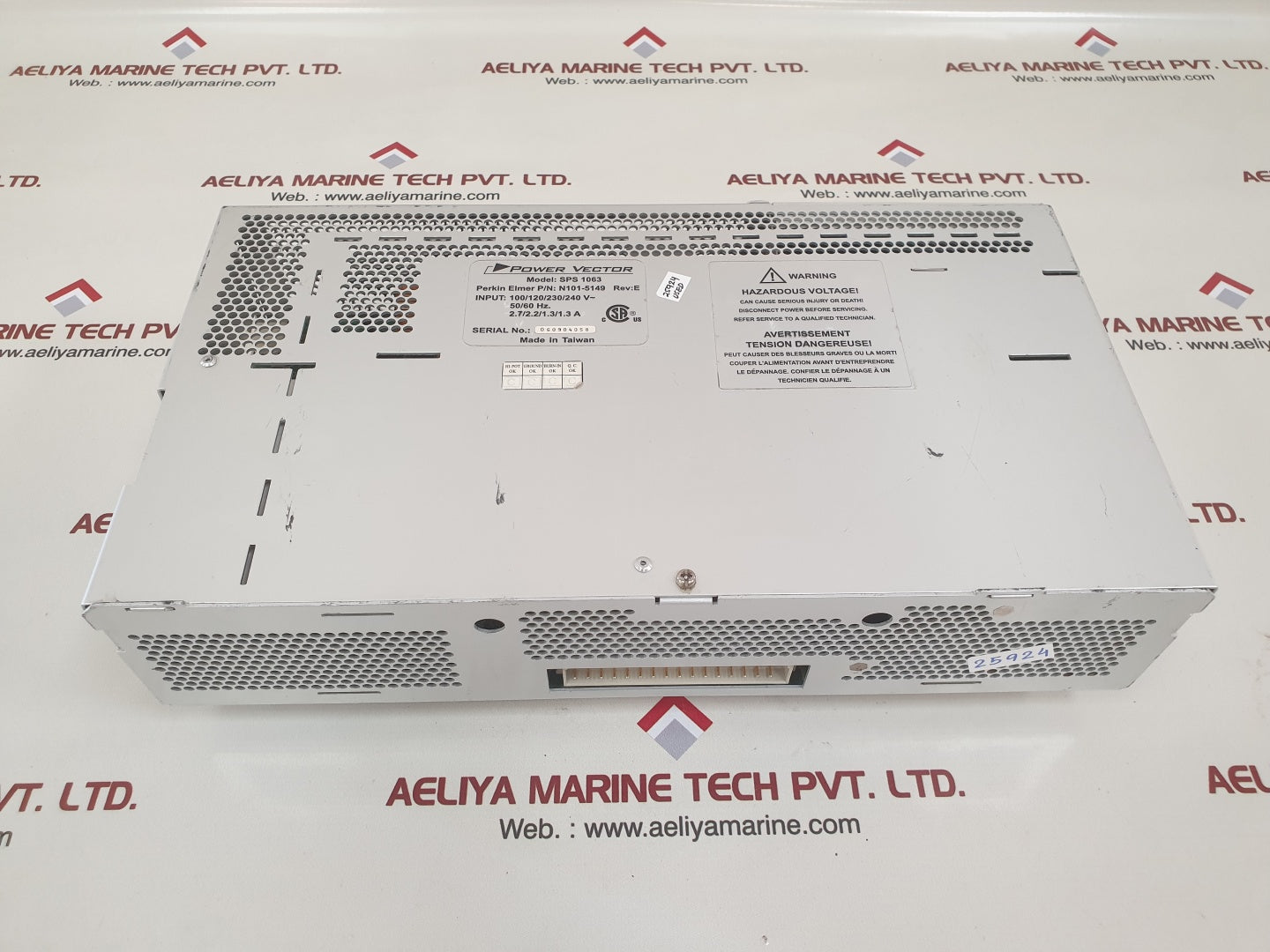 Power vector sps 1063 n101-5149 rev:e perkin elmer