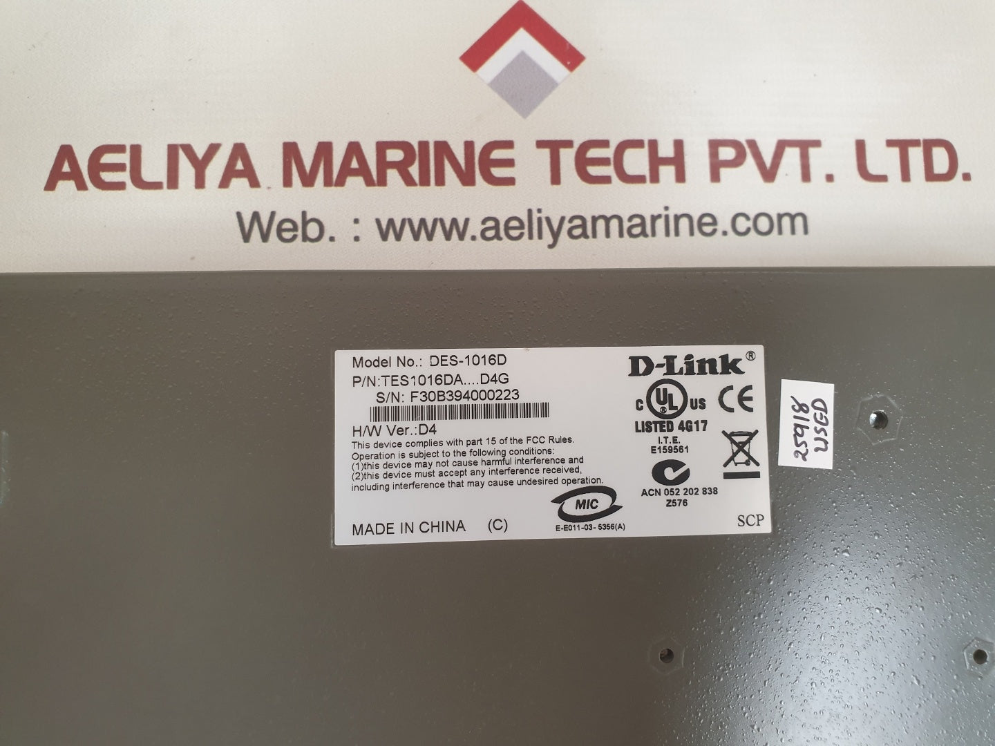 D-link des-1016d Ethernet Switch