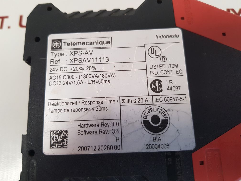 Telemecanique xps-av time delay xpsav11113