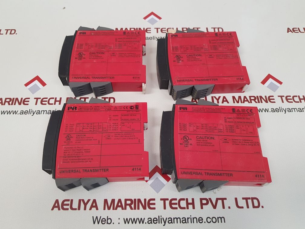 Pr electronics 4114 universal transmitter with 4501 front display 