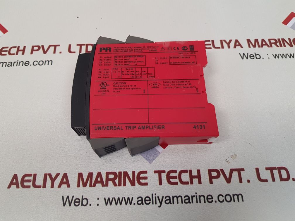 Pr electronics 4131 universal trip amplifier with 4501 front panel