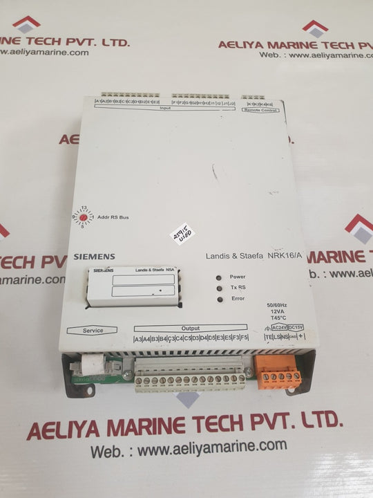 Siemens landis & staefa nrk16/a controller 50/60 hz