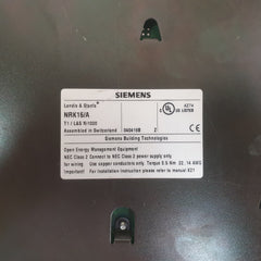 Siemens landis & staefa nrk16/a controller 50/60 hz