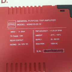 Stahl m346/10-22-12 general purpose trip amplifier