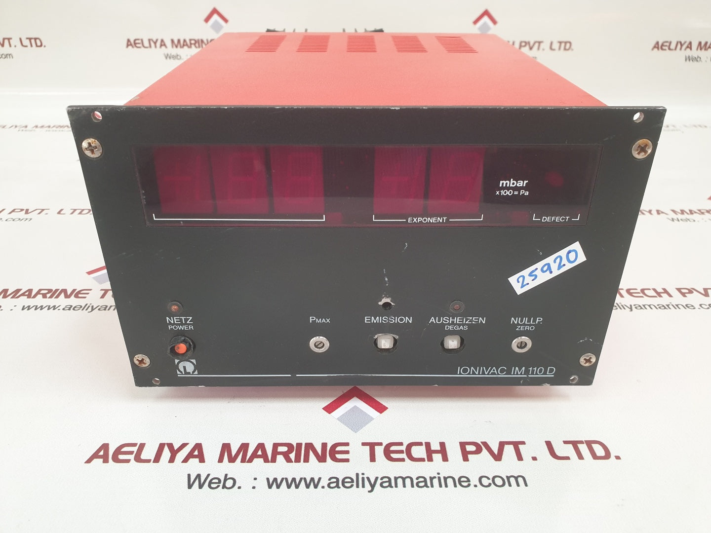 Leybold ionivac im 110 d vakcuum gauge controller