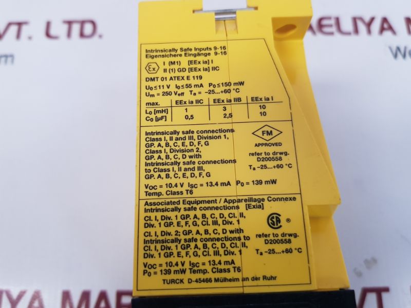 Turck ms1-12ex0-r switching-amplifier Used