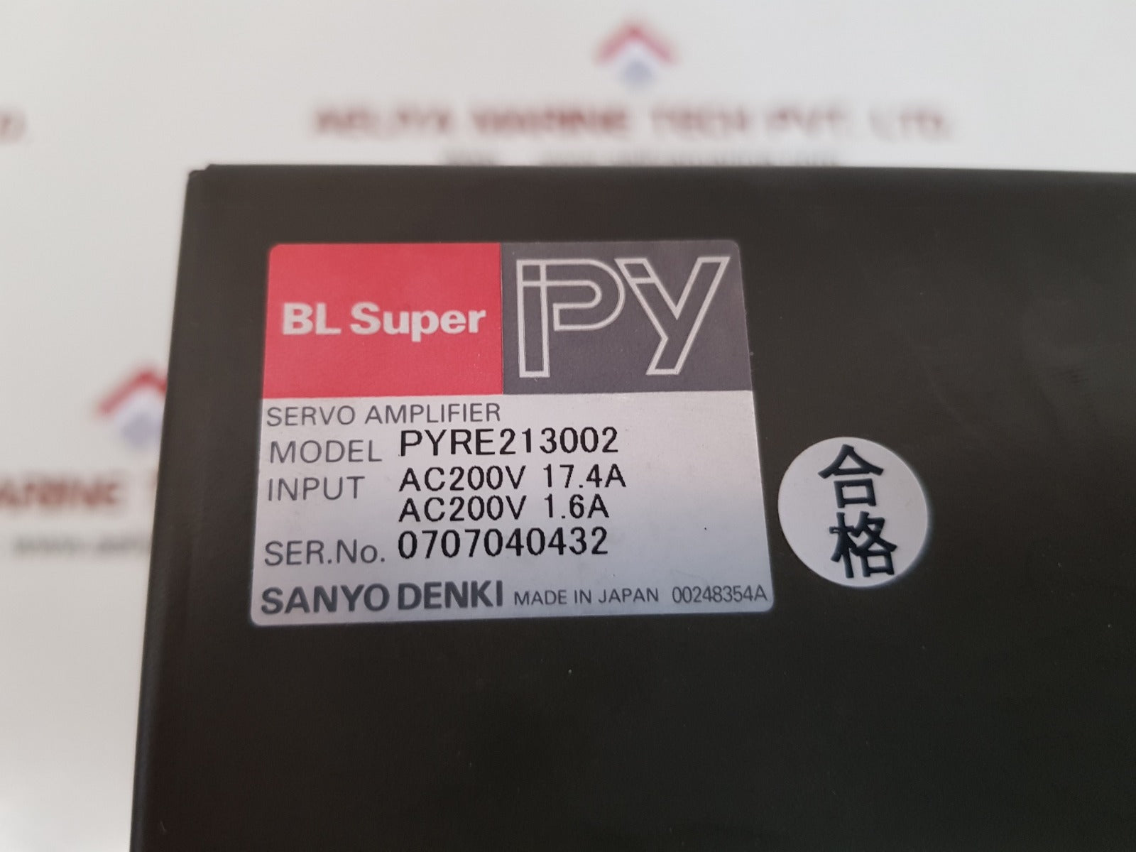 Sanyo denki pyre213002 servo amplifier rack