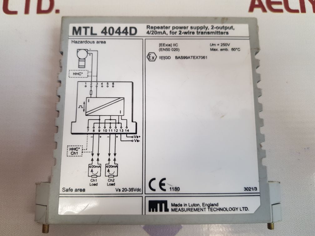 Measurement technology mtl4044d repeater power supply