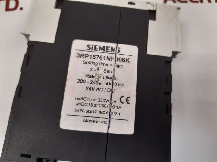Siemens 3rp15761np308k star-delta electronic timer