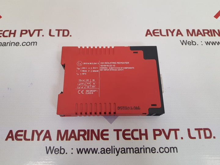 Stahl 9318/16-22-10 ma isolating repeater hart New 
