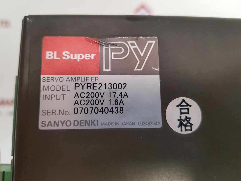Sanyo denki pyre213002 servo amplifier
